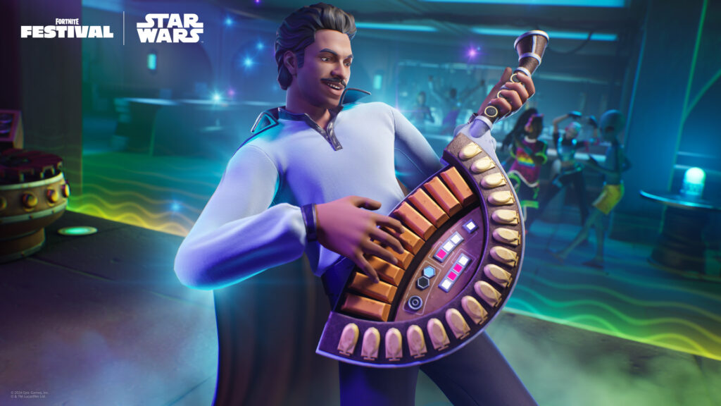 Lando, de Star Wars, em Fortnite